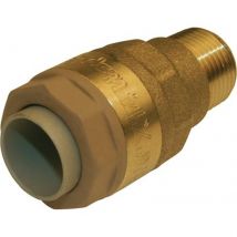 Manchon Laiton Instantané/à Visser Mâle - Diamètre : 22 - M3/4'' - Bricoman