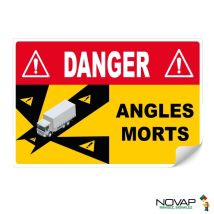 Panneau Angles Morts Pour Camion - Adhésif 250 X 170 Mm - 4631059 - Bricoman