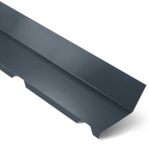 Faîtière Crantée Contre Mur 2100 Mm Elda | Gris Anthracite | Ral 7016 - Bricoman