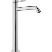 Mitigeur Lavabo Métal Argenté Dario Essebagno - L20 X Diam. 4 X H27,6 X P20 Cm - Bricoman
