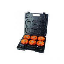 Balises De Signalisation À Leds Rechargeables Et Magnétiques 6 Pièces Taliaplast 500205 - Bricoman