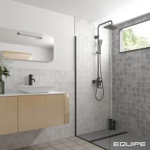 Carrelage Sol / Mur Effet Zellige Bejmat Gris 10x10 Cm Mate Argile Concrete (vendu Par Boite De 0.50m2) - Tecnomat