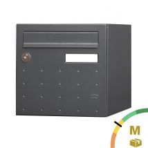 Boite Aux Lettres Cubysm 2 Portes Gris Anthracite Ral 7016 Mat - Bricoman
