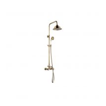 Rousseau Colonne De Douche Avec Robinet Mélangeur Retro - Vieux-bronze - Bricoman