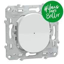 Variateur Poussoir Wiser Ovalis Schneider Electric - 2 Fils - Zigbee - Blanc - Bricoman