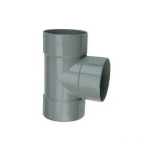 Té Pied De Biche Pvc Double Femelle 87°30 D125 Wavin 3026022 - Bricoman