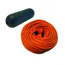Boîtier Étanche De Protection Pour Câbles + Rallonge 1x16a 20m - Orange - Chacon - Bricoman