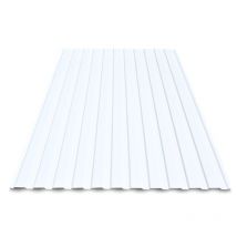 Tôle Nervurée Acier Laqué Blanc Multiusage 2100x1100 Mm Neo | 2100 X 1100 Mm - 2.31 M² Blanc 901 - Bricoman