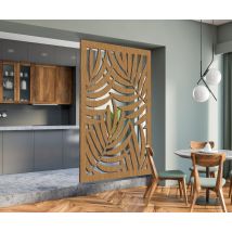 Cloison De Separation Bois Type Claustra Décorative Bamboo Chene L.100 X H.180 X 1.9 Cm - Bricoman
