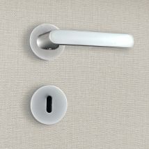 Poignée De Porte Design À Clé Finition Aspect Chrome Mat Dalia - Katchmee - Bricoman