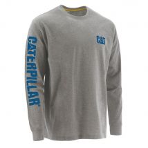 Tee-shirt De Travail Manches Longues Caterpillar Bannière Gris Anthracite L - Bricoman