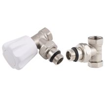 Kit Robinet Manuel Equerre + Coude De Réglage 15x21 (1/2) Noyon & Thiebault - Tecnomat