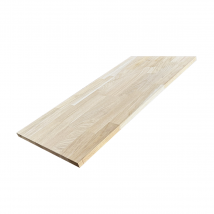Tablette Chêne Massif Abouté, L.80 Cm X L.40 Cm, Ep.18 Mm - Bricoman