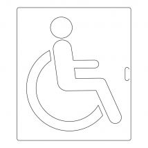 Pochoir Pour Signalisation Horizontale - Pmr 1000x1200mm - 8005924 - Bricoman