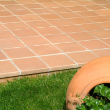 Tomette Carrée Terre Cuite Lisse Saumon 19,2 X 19,2 Cm Ép. 1,4 Cm – Int/ext – Vendu Au M² - Tecnomat