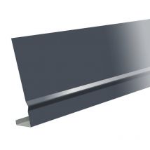 Habillage De Bandeau De Rive Anthracite En Aluminium Pointe De Diamant L.3 M, Hauteur 140mm, Aluhome - Bricoman