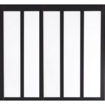 Verriere Bois Mdf Noir 5 Vitrages Clairs H108 Cm X L182 Cm Gd Menuiseries - Bricoman