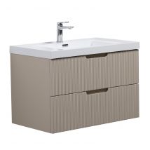 Meuble De Salle De Bain Thermis 80 Cm Lavabo Crème – Meuble Lavabo - Bricoman
