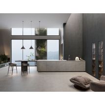 Carrelage Sol/mur Effet Marbre Gris Cement Cold Grey Mat Int/ext L.120 X L.60 Cm Ceralux - Bricoman