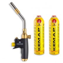 Chalumeau À Gaz Kit 2 Bouteilles Propane Soudobrasure Professionnelle Kemper - Bricoman