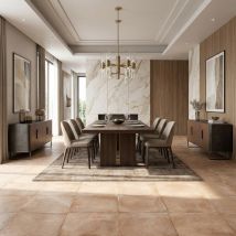 Carrelage Laverton Beige 59,3x59,3cm Imitation Terre Cuite - Bricoman