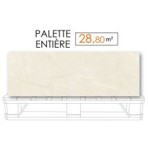 Faience Nature Bone 40 X 120 Rectifié - Palette Entière De 28,80m² - Tecnomat