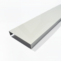 Couvertines D'Acrotères Plates - Gamme 200 - Aluminium Prélaqué 15/10, Couleur - 9010s, Longueur - 1000mm - Bricoman