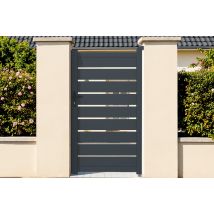 Portillon 1m Vogel H.180cm Aluminium Gris - Bricoman