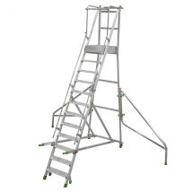 Escabeau Roulant 11 Marches - Hauteur Max. De Travail 4.39m - Ca7/250 - Bricoman