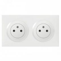 Double Prise De Courant Dooxie Blanc Complet Legrand Dc1788 - Bricoman