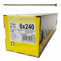 Boite De 100 Vis À Tête Fraisée 6 X 240, Empreinte Torx - Bricoman