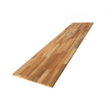 Tablette Chêne Huilé Bois Massif, L.200 X L.40 Cm, Ep.18 Mm - Bricoman