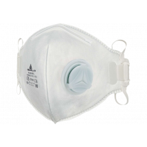 Delta Plus - Boîte De 10 Masques Respiratoires Jetables P1, Simples Et Efficaces, Pliage Vertical, Avec Valve - Bricoman