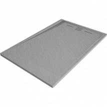 Bac À Douche Rectangulaire Smc 100 X 80 Cm, Gris - 4f618010 - Bricoman