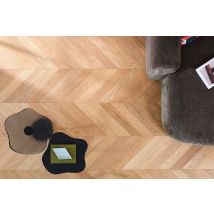 Point De Hongrie / Chêne Contrecollé 610 X 90 X 15/4mm / Vernis Mat - Natural 15mm - Tecnomat