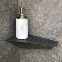 Tablette D'Angle Floral S3 Schluter - Finition Alu Structurée Anthracite "tsda" - Bricoman