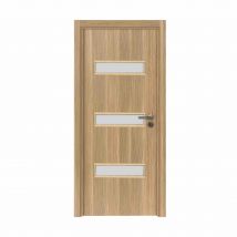 Bloc Porte Pose Fin De Chantier April, Finition Chêne Brut Structuré, H.204 X L.73 Cm - Bricoman