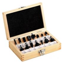 Coffret De 15 Fraises Sur Tige De Ø8 Mm Pour Défonceuse - Metabo 631039000 - Bricoman