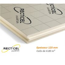 Eurotoit M 123 Mm Colis De 4.80 M² R5.55 Panneau Polyuréthane 1200x1000 Mm Pour Le Toit De Marque Recticel - Bricoman