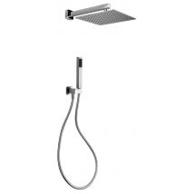 Set De Douche Complet Avec Pommeau 25x25 Cm Et Douchette Paini Shower Line 53cr441qqp6 - Chromé - Bricoman