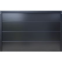 Porte De Garage Sectionnelle Motorisée Noir 2100 L.300 X H.200 Cm X Ep.40 Mm - Tecnomat