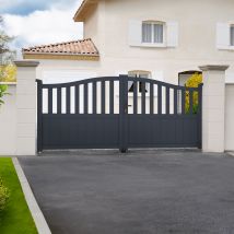 Portail Battant 3m Meije H.140cm Aluminium Gris - Bricoman