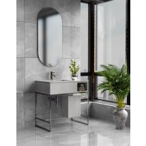 Carrelage Sol/mur Effet Marbre Gris Lumina L.120 X L.60 Cm Majorca Tiffany - Bricoman