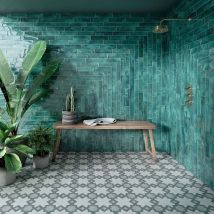 Carrelage Mayolica Nissel Emerald 7,5x30 Cm - Lot De 3m² - Bricoman