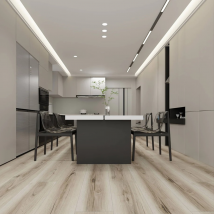 Sol Pvc - Lames Pvc Clipsable Avec Sous Couche Intégrée- Garantie 20 Ans -ep. 5,5 Mm- Clair Nuance - Dimensions L 122 Cm X L 23 Cm - Bricoman