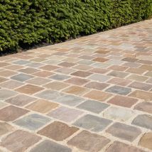 Pavé Grès Kandla Multicolore 14x14x2,5 Cm (vendu Au M² - 42 Pavés/m²) - Ro'ma Nature - Bricoman