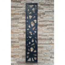 Panneau Décoratif Extérieur Aluminium 40 X 200 Cm Gris 7016 - Bricoman