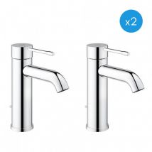Grohe Essence New - Lot De 2 Mitigeur De Lavabo Chrome (23589001-duo) - Bricoman