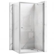 Cabine De Douche D'Angle Rea Primo Swing Chrome 90x90 - Bricoman