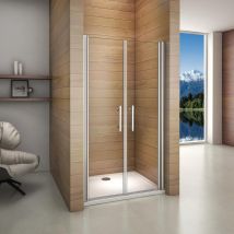 Aica Porte De Douche Battante 95x187cm Porte De Douche Installation En Niche Ouverte Vers L'Intérieur Ou L'Extérieur - Bricoman